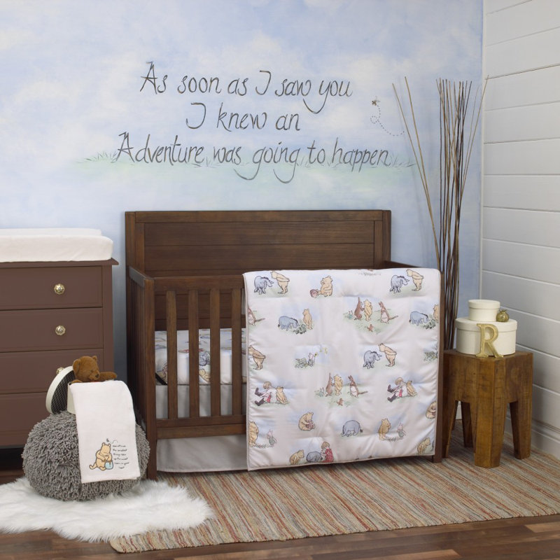 Disney Winnie the Pooh Classic Storybook Nursery 6 Piece Crib Bedding Set Reviews Wayfair Canada